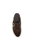 Chloé Brown Calf Leather Bos Taurus Clogs