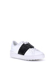 Valentino Garavani White Calf Leather Bos Taurus Low Top Sneakers