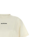 Balenciaga White Cotton T-Shirt