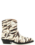 Ganni Beige Polyester Chelsea Boots