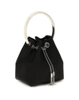 Jimmy Choo Black Silk Backet Bag