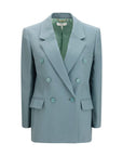 Chloé Bicolor Wool Oves Aries Blazer