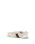 Gucci White Calf Leather Bos Taurus Low Top Sneakers