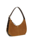 Ganni Brown Recycled Polyester Shoulder Bag