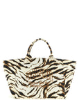 Ganni Beige Recycled Cotton Tote Bag
