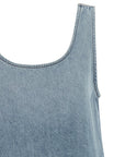 Ganni Blue Organic Cotton Short Dress