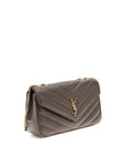 Saint Laurent Gray Lamb Ovis Aries Aries Shoulder Bag