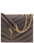 Saint Laurent Gray Lamb Ovis Aries Aries Shoulder Bag