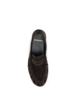 Saint Laurent Brown Calf Leather Bos Taurus Slip-On Loafers