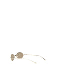 Alexander McQueen Gold Metal Sunglasses