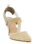 Fendi Beige Polyamide High Heel Pumps