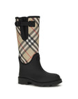Burberry Black Rubber Rain Boots