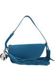 Burberry Blue Leather Shoulder Bag