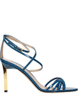 Tom Ford Blue Leather Stiletto Heel Sandals