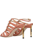 Tom Ford Pink Leather Stiletto Heel Sandals