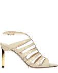 Tom Ford Beige Leather Stiletto Heel Sandals