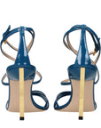 Tom Ford Blue Leather Stiletto Heel Sandals
