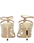 Tom Ford Beige Leather Stiletto Heel Sandals