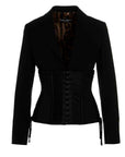 Dolce & Gabbana Black Virgin Wool Blazer