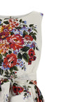Dolce & Gabbana White Cotton Midi Dress