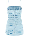 Dolce & Gabbana Blue Acetate Short Dress