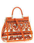 Dolce & Gabbana Orange Cotton Handbag