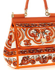 Dolce & Gabbana Orange Cotton Handbag