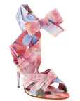 Christian Louboutin Multicolor Nylon Stiletto Heel Sandals