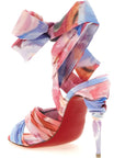 Christian Louboutin Multicolor Nylon Stiletto Heel Sandals