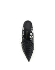 Ferragamo Black Calf Leather Bos Taurus Mules