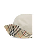 Burberry White Cotton Bucket Hat