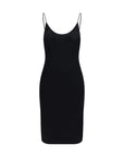 Saint Laurent Black Viscose Cocktail Dress