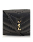 Saint Laurent Black Lamb Ovis Aries Aries Shoulder Bag