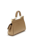 Dolce & Gabbana Beige Calf Leather Bos Taurus Handbag