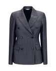 Balenciaga Gray Wool Oves Aries Blazer