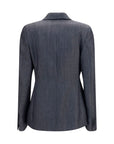 Balenciaga Gray Wool Oves Aries Blazer