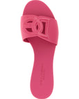 Dolce & Gabbana Fuchsia Polyurethane Slides
