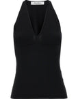 Max Mara Black Viscose Sleeveles T-Shirt