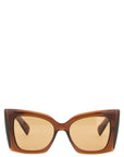 Saint Laurent Brown Acetate Sunglasses