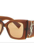 Saint Laurent Brown Acetate Sunglasses
