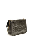 Saint Laurent Bicolor Calf Leather Bos Taurus Shoulder Bag