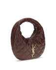 Saint Laurent Brown Lamb Ovis Aries Aries Shoulder Bag