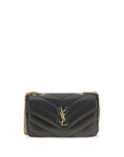 Saint Laurent Black Lamb Ovis Aries Aries Shoulder Bag