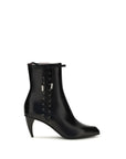 Alexander McQueen Black Calf Leather Bos Taurus Lace-Up Boots