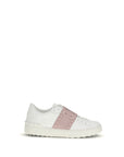 Valentino Garavani White Calf Leather Bos Taurus Low Top Sneakers