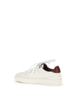 Balmain White Calf Leather Bos Taurus Athletic Sneakers