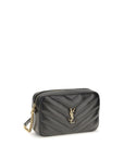 Saint Laurent Black Lamb Ovis Aries Aries Shoulder Bag