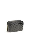 Saint Laurent Black Lamb Ovis Aries Aries Shoulder Bag