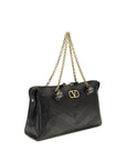 Valentino Garavani Black Lamb Ovis Aries Aries Shoulder Bag