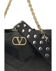 Valentino Garavani Black Lamb Ovis Aries Aries Shoulder Bag